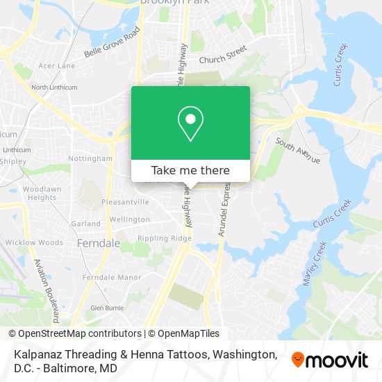 Mapa de Kalpanaz Threading & Henna Tattoos