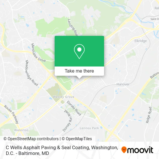 C Wells Asphalt Paving & Seal Coating map