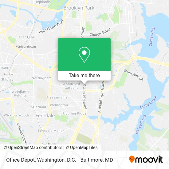 Office Depot map