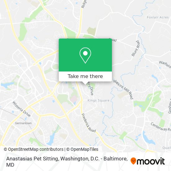 Anastasias Pet Sitting map