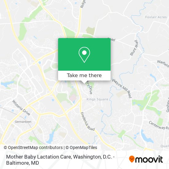 Mother Baby Lactation Care map