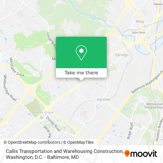 Callis Transportation and Warehousing Construction map