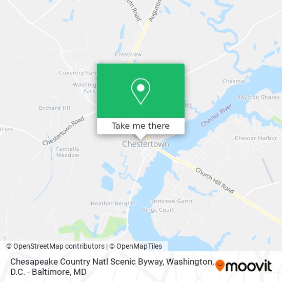 Mapa de Chesapeake Country Natl Scenic Byway