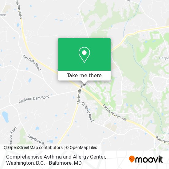 Comprehensive Asthma and Allergy Center map