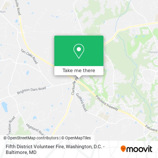 Fifth District Volunteer Fire map