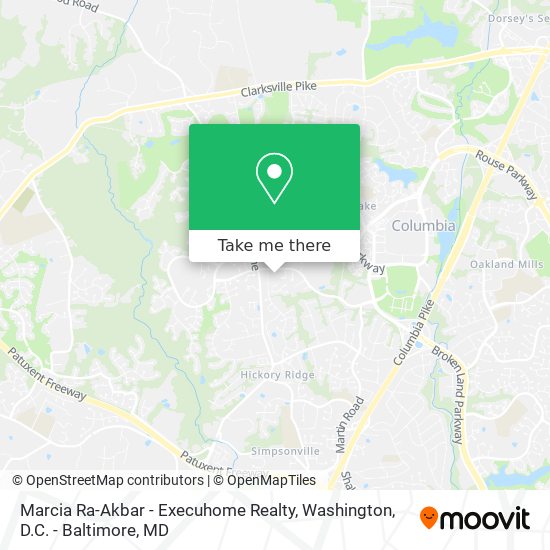 Mapa de Marcia Ra-Akbar - Execuhome Realty