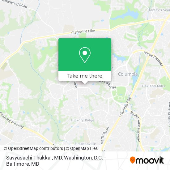 Mapa de Savyasachi Thakkar, MD