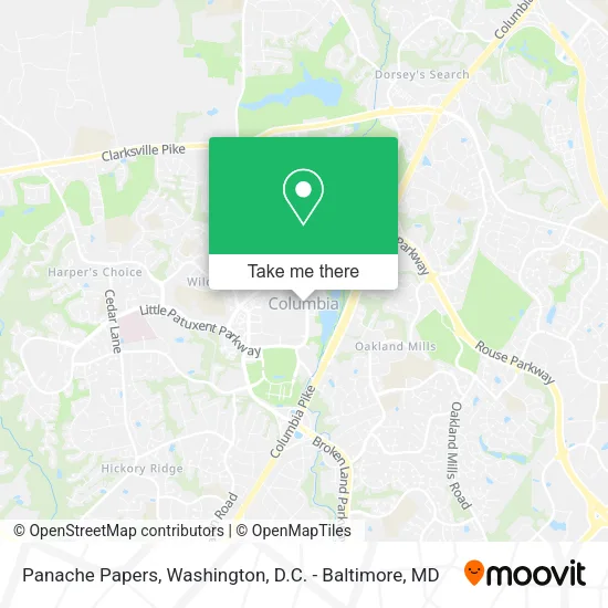 Panache Papers map