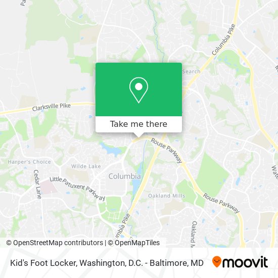 Kid's Foot Locker map