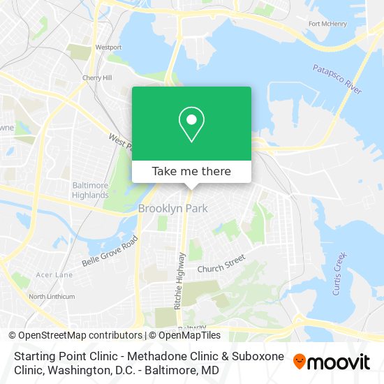 Mapa de Starting Point Clinic - Methadone Clinic & Suboxone Clinic