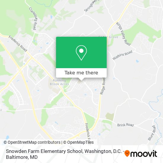 Mapa de Snowden Farm Elementary School