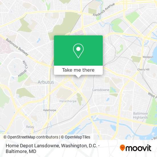 Mapa de Home Depot Lansdowne