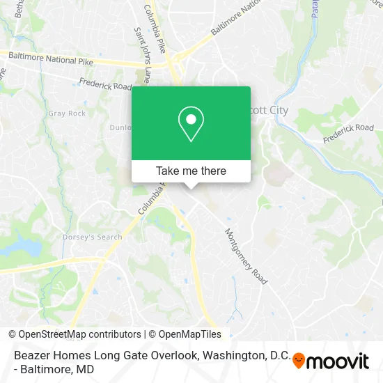Beazer Homes Long Gate Overlook map