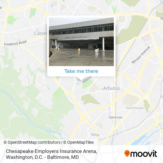 Mapa de Chesapeake Employers Insurance Arena