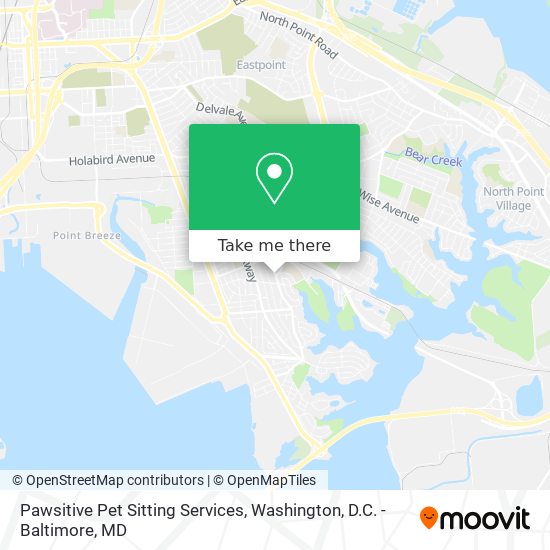 Pawsitive Pet Sitting Services map