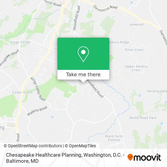 Mapa de Chesapeake Healthcare Planning