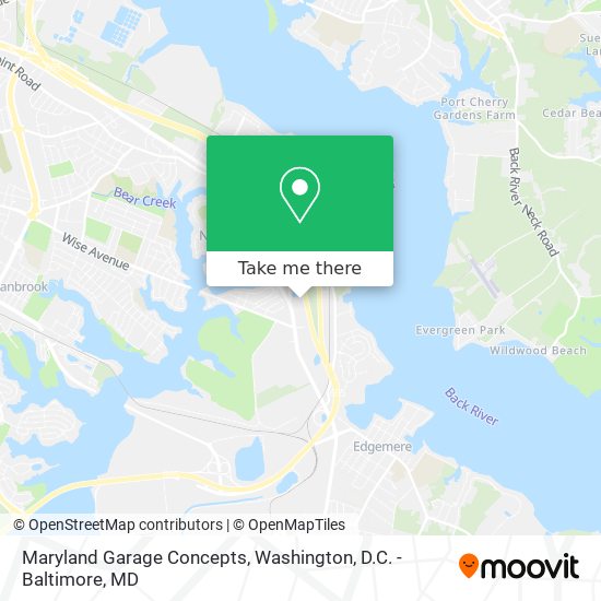 Maryland Garage Concepts map