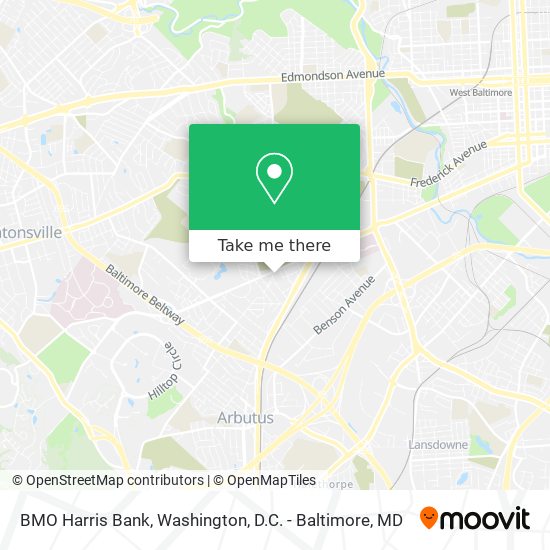 BMO Harris Bank map