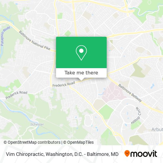 Vim Chiropractic map