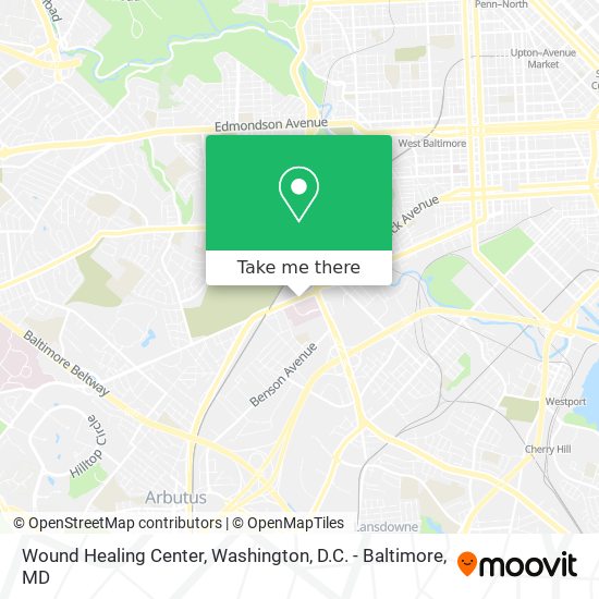 Mapa de Wound Healing Center