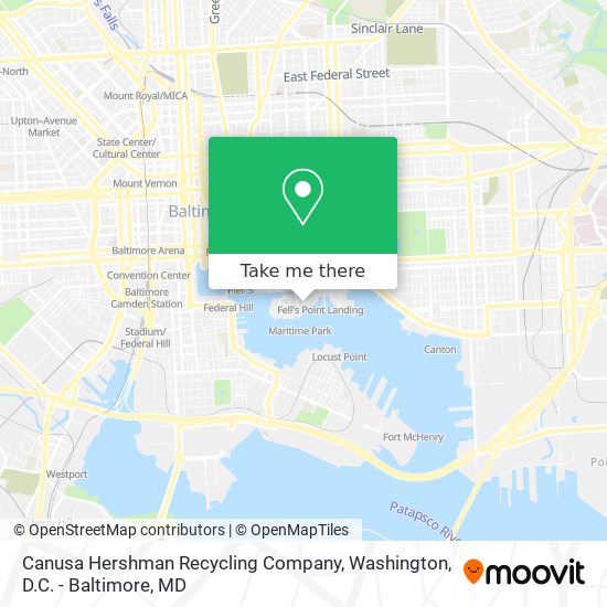 Canusa Hershman Recycling Company map