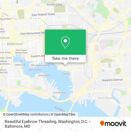 Mapa de Beautiful Eyebrow Threading