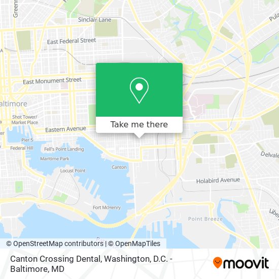 Canton Crossing Dental map