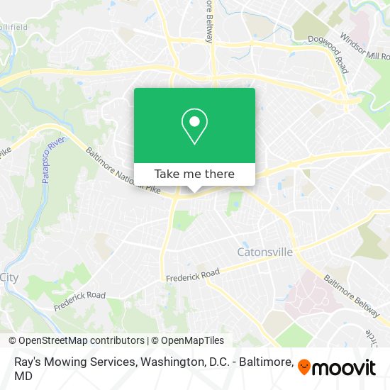 Ray's Mowing Services map
