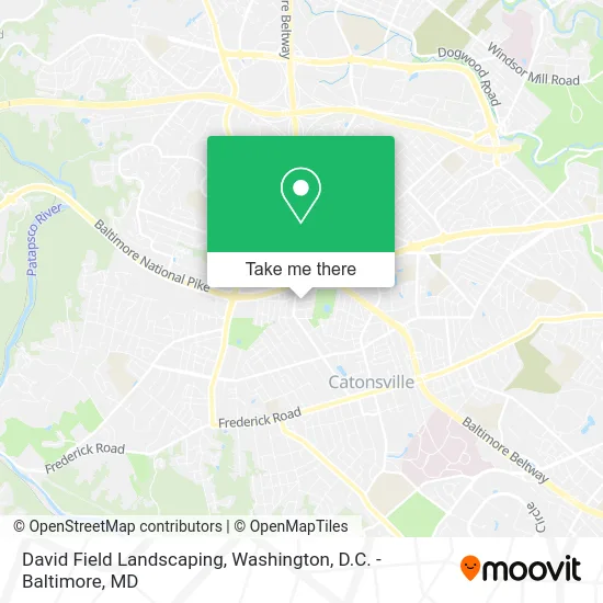 David Field Landscaping map