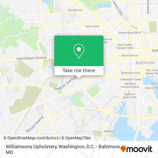 Williamsons Upholstery map