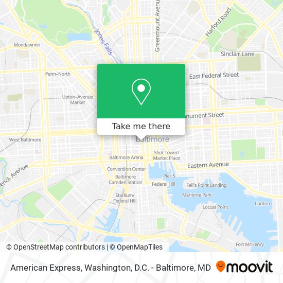 American Express map