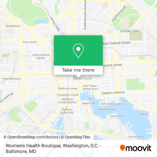 Mapa de Women's Health Boutique