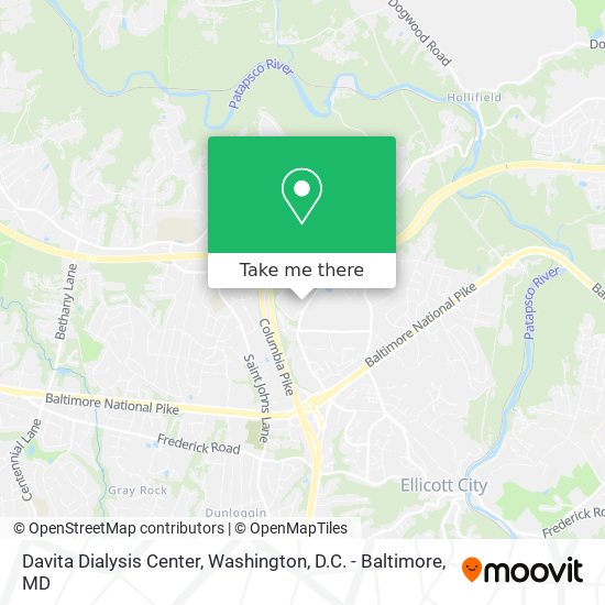 Davita Dialysis Center map