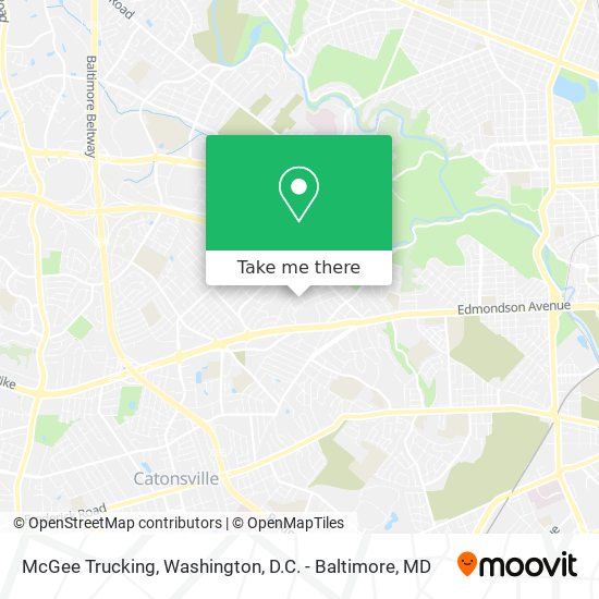 McGee Trucking map