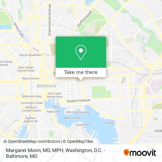 Mapa de Margaret Moon, MD, MPH