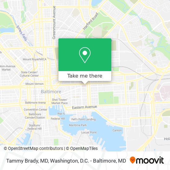 Mapa de Tammy Brady, MD