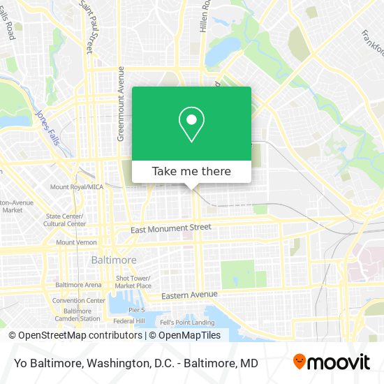 Mapa de Yo Baltimore