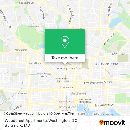 Mapa de Woodcrest Apartments