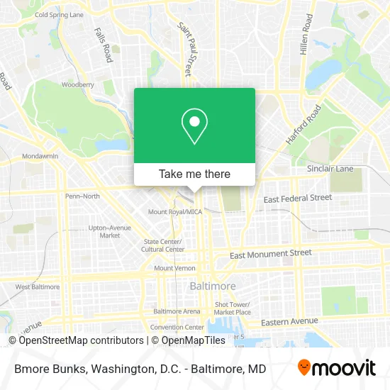 Bmore Bunks map