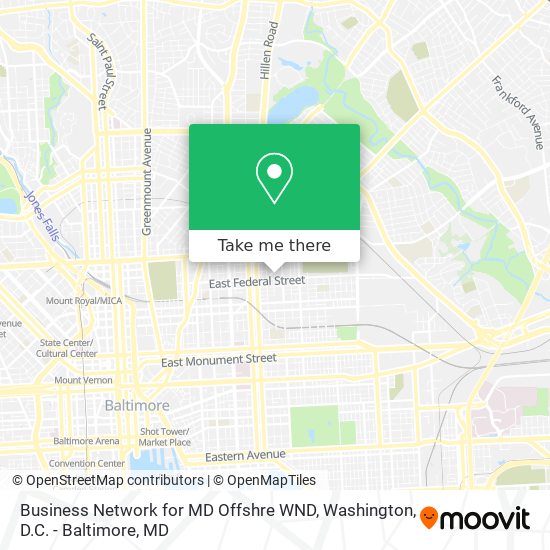 Business Network for MD Offshre WND map