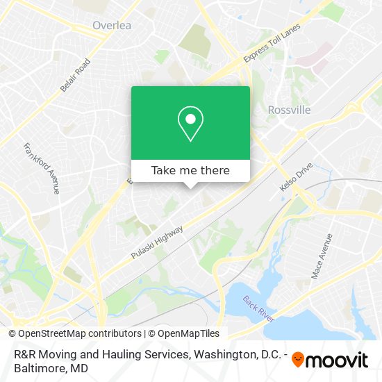Mapa de R&R Moving and Hauling Services
