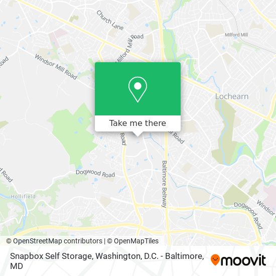 Snapbox Self Storage map