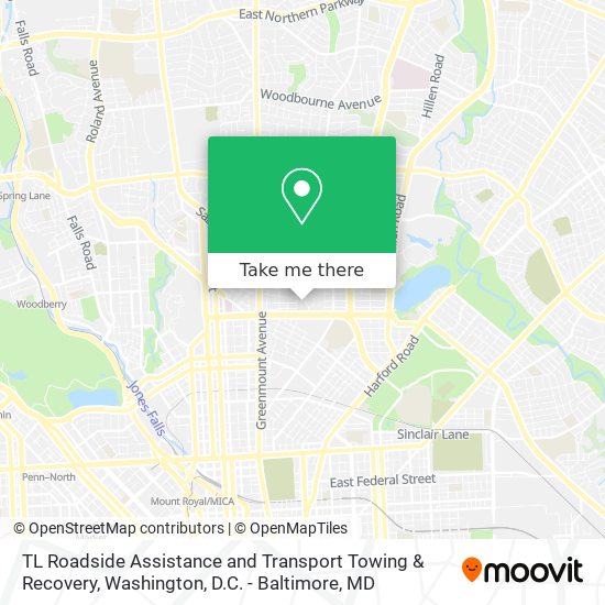 TL Roadside Assistance and Transport Towing & Recovery map