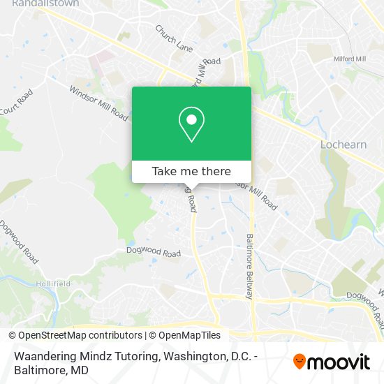 Mapa de Waandering Mindz Tutoring