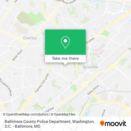 Baltimore County Police Department map