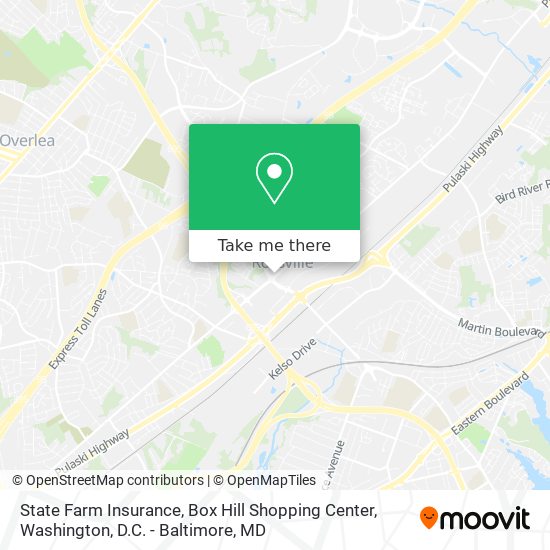 State Farm Insurance, Box Hill Shopping Center map