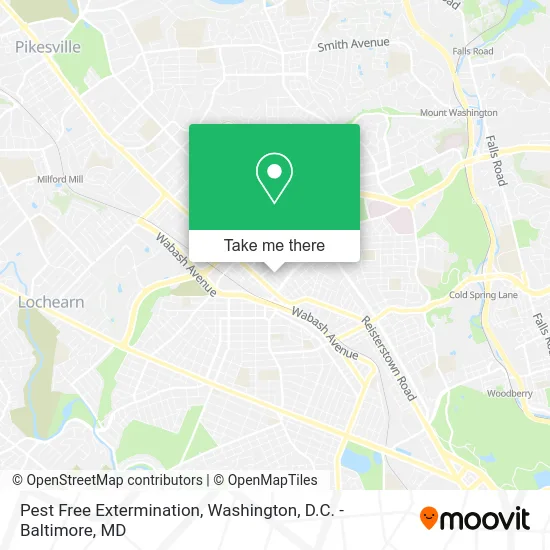 Pest Free Extermination map