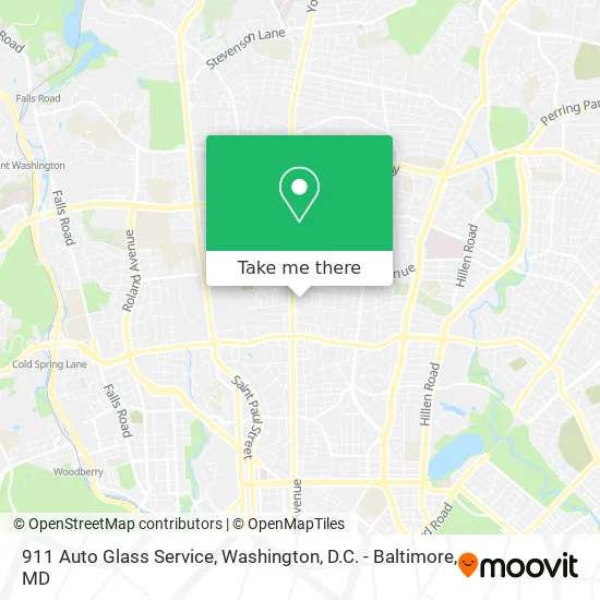 911 Auto Glass Service map