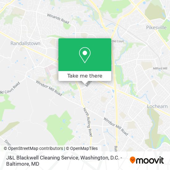 Mapa de J&L Blackwell Cleaning Service