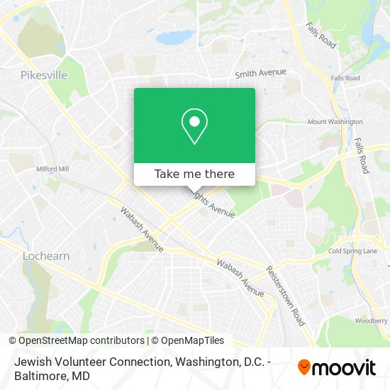 Mapa de Jewish Volunteer Connection